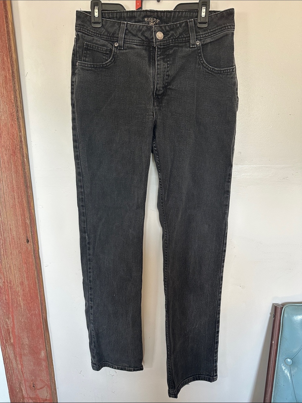 Riders by Lee Men's Washed Black Straight Jeans